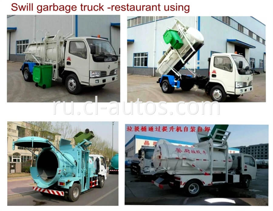 Kitchen Waste Garbage Truck 03